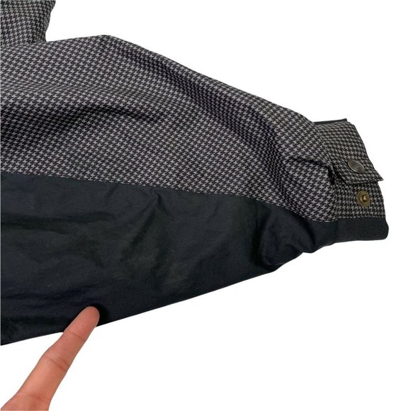 FootJoy DryJoys Vintage Full Zip Lined Weather Golf Jacket Houndstooth Men's XL - Picture 9 of 12
